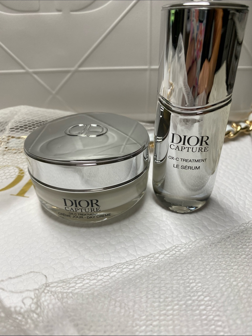 Dior Limited Edition White Quilted Faux Leather Pouch - Picture 10 of 16